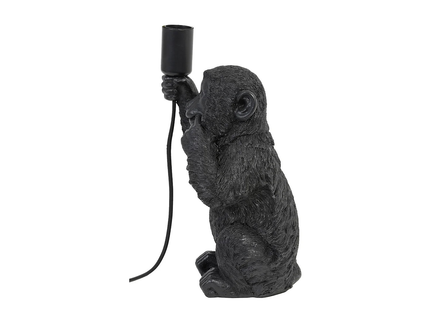 Lampe de table MONKEY - 20x19,5x34cm - Noir