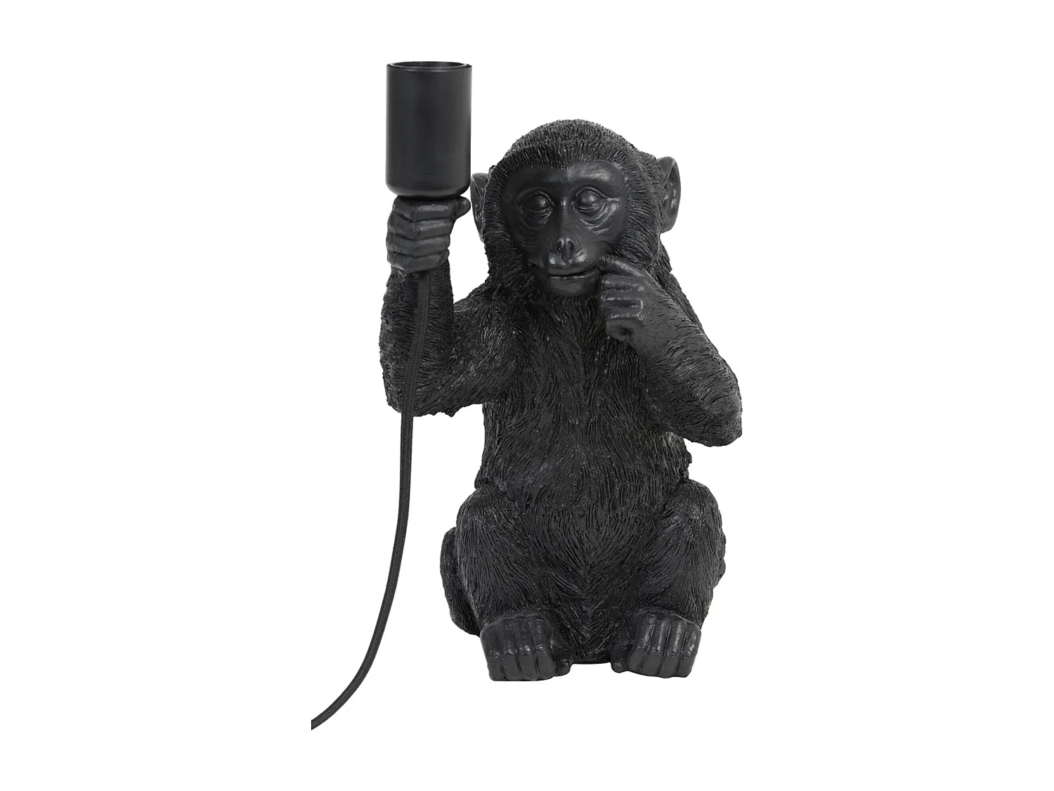 Lampe de table MONKEY - 20x19,5x34cm - Noir