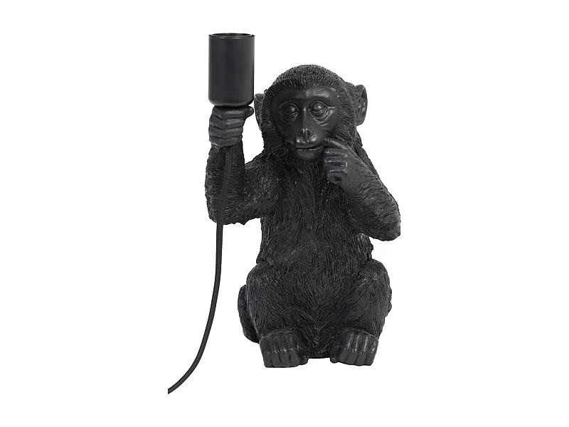 Tafellamp MONKEY  - 20x19.5x34cm - Zwart
