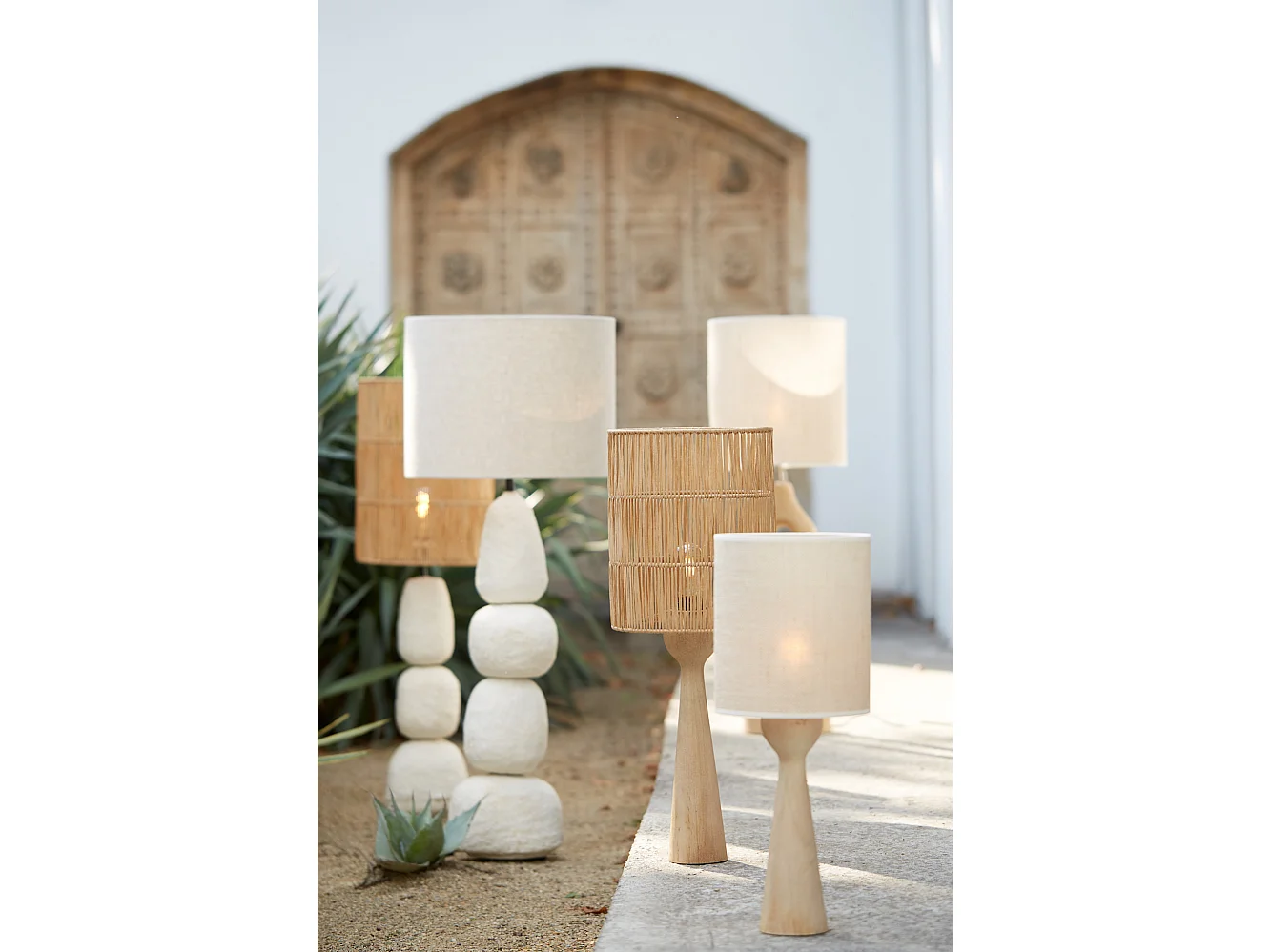 Lampvoet FESTINA - Ø9x33cm - Bruin