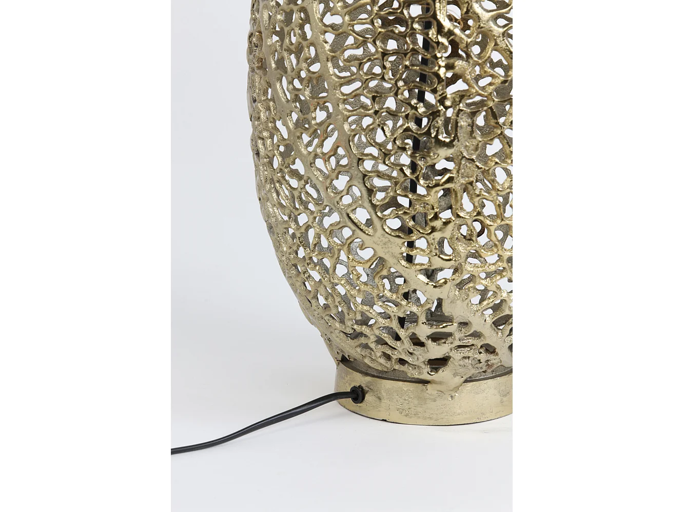 Lampe de table SINULA - Ø24x40cm - Doré