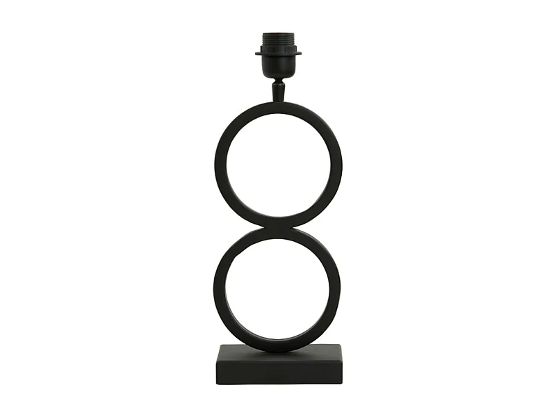 Lampvoet STELIOS - 15x10x36cm - Zwart