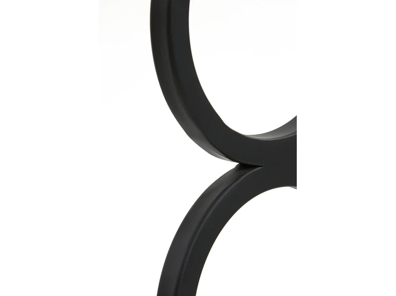 Pied de lampe STELIOS - 15x10x36cm - Noir