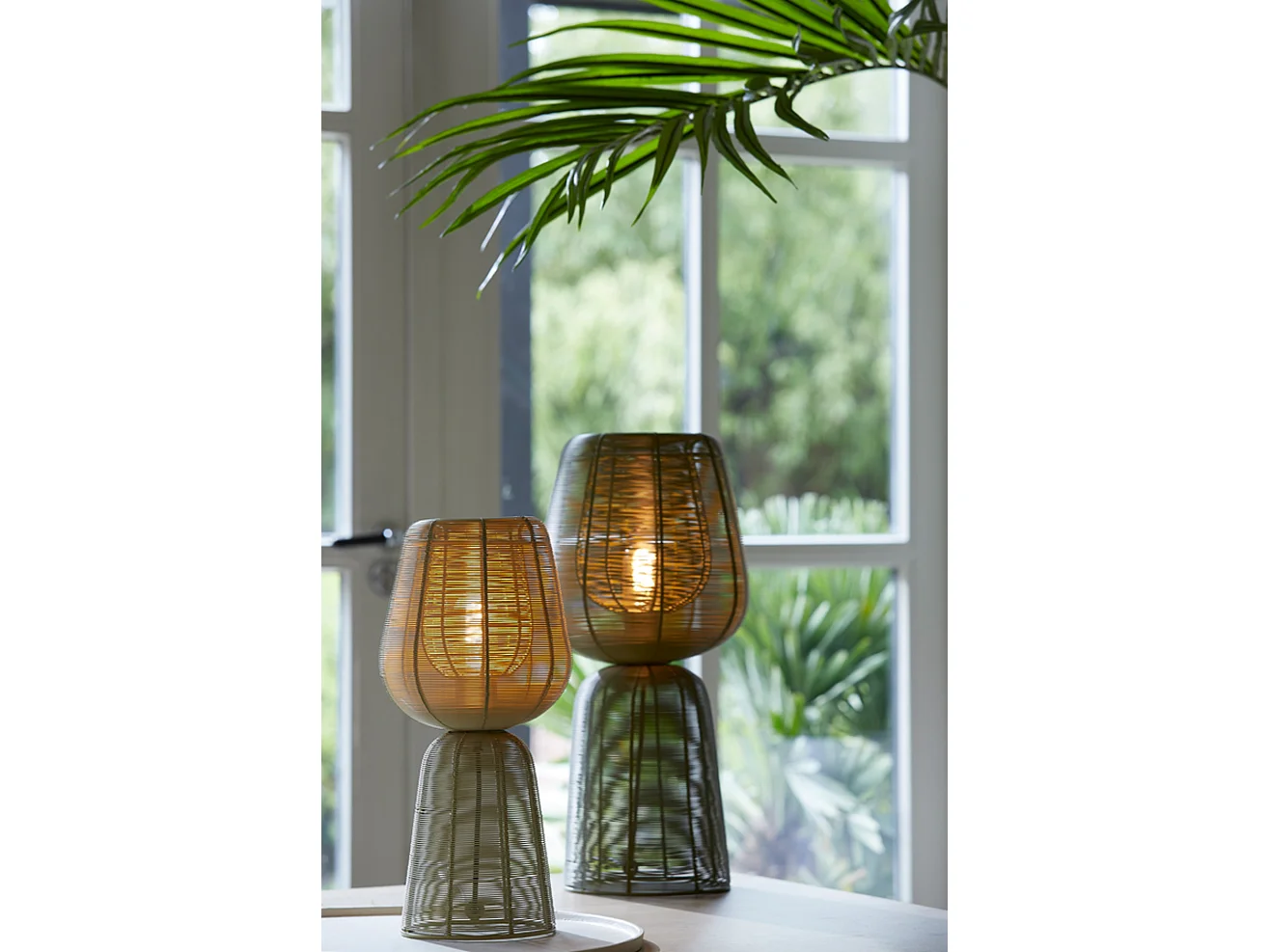 Lampe de table ABOSO - Ø24x54cm - Vert