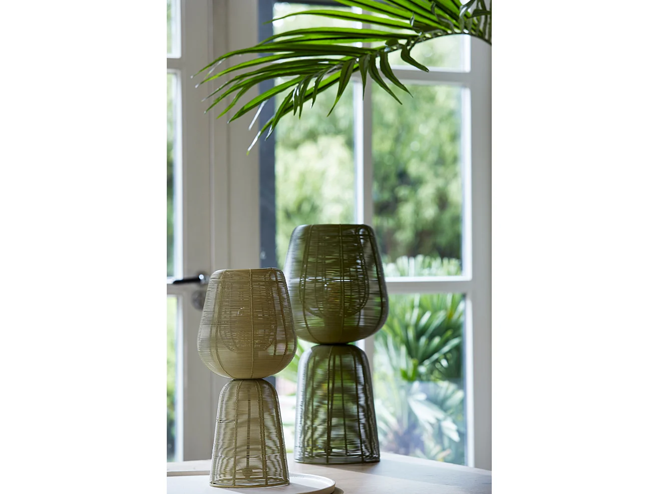 Lampe de table ABOSO - Ø24x54cm - Vert