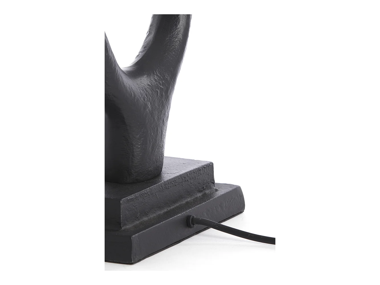 Pied de lampe GAVI - 20x11x65cm - Noir