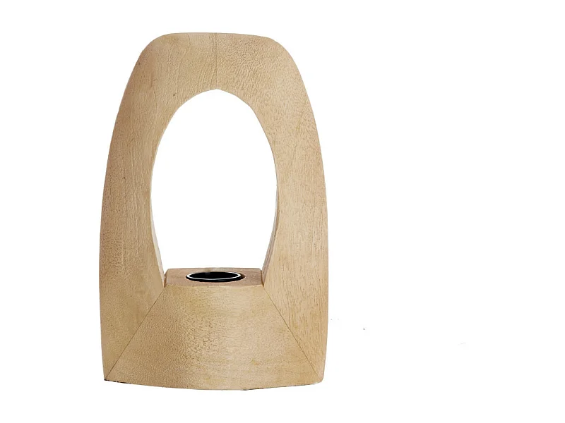 Lámpara de mesa CARINI - 17x8x25cm - Marrón