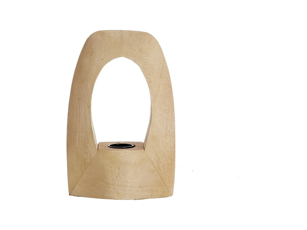 Lámpara de mesa CARINI - 17x8x25cm - Marrón