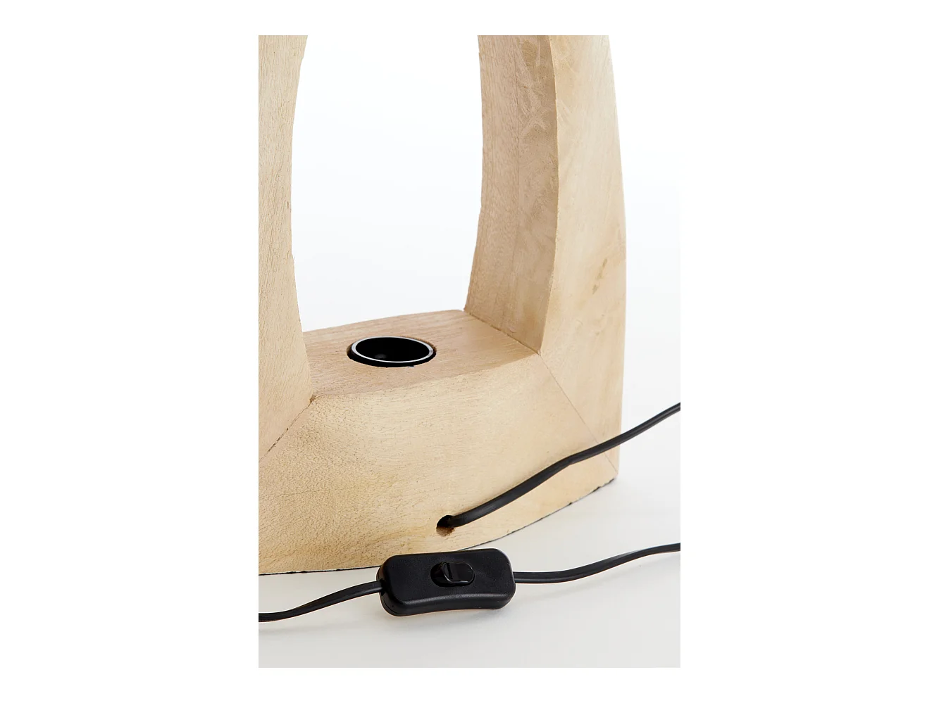 Lámpara de mesa CARINI - 17x8x25cm - Marrón