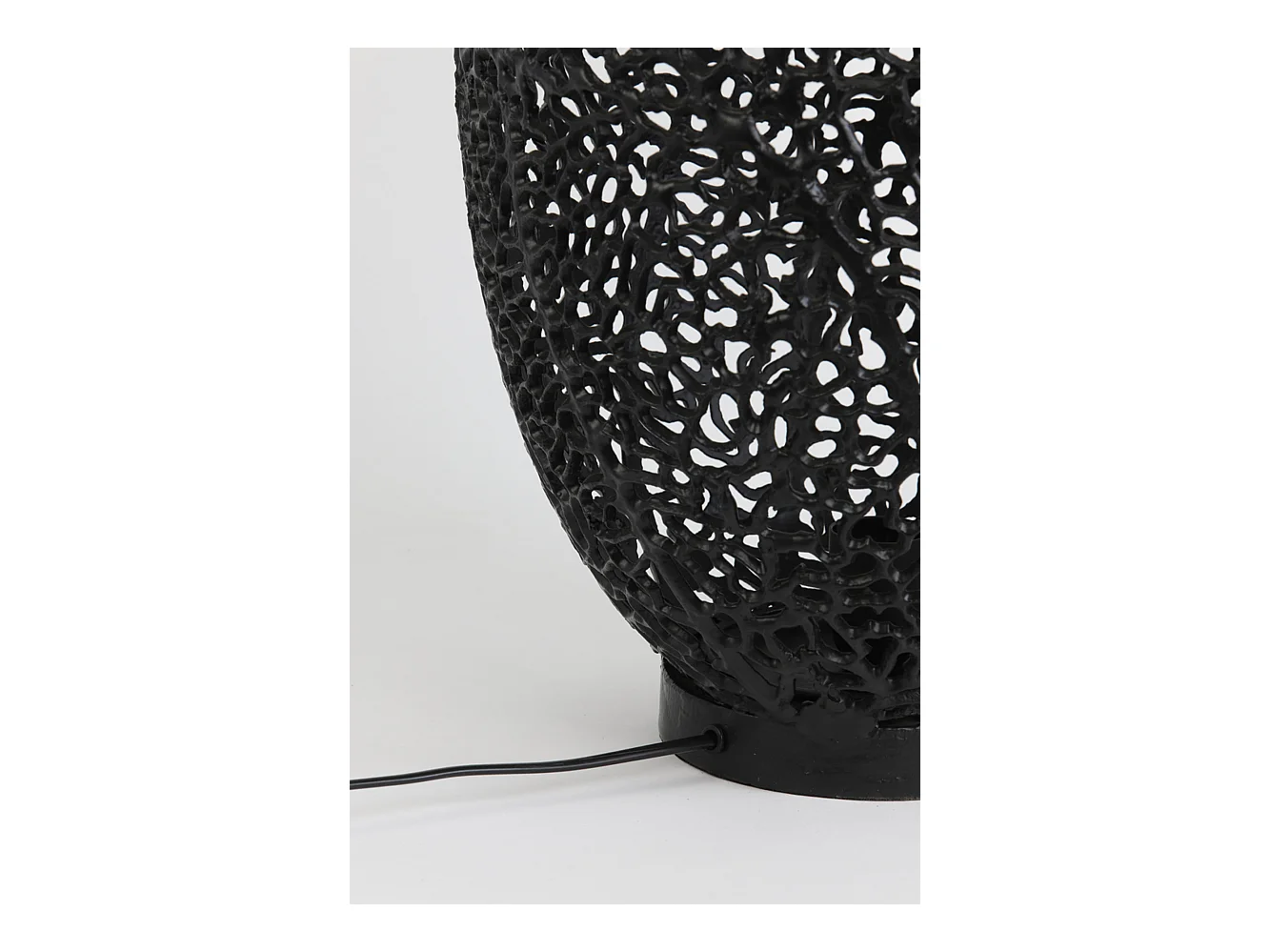 Lampe de table SINULA - Ø33x52cm - Noir