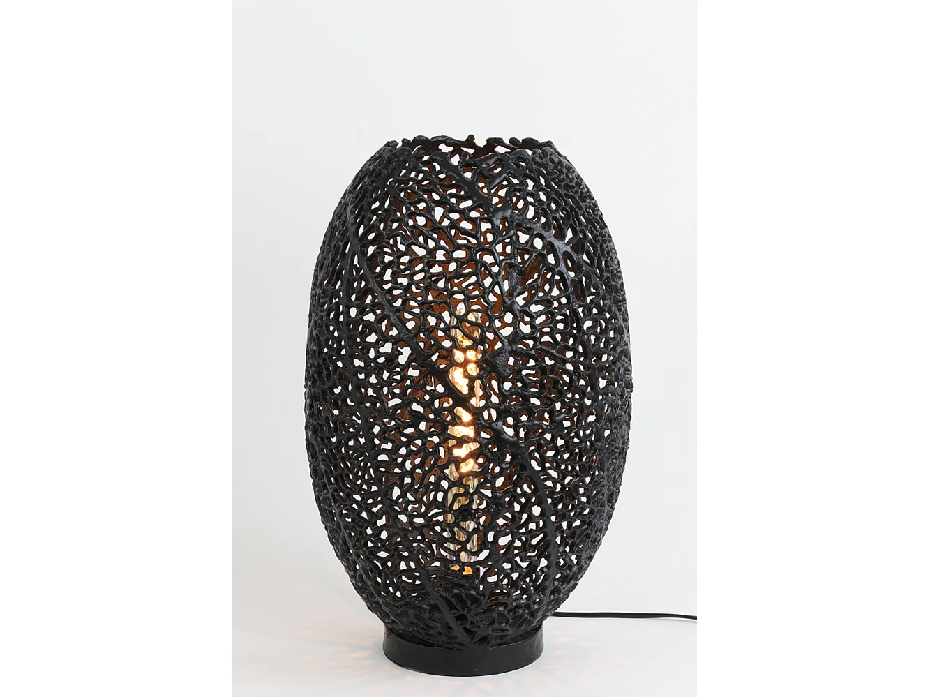 Lampe de table SINULA - Ø33x52cm - Noir