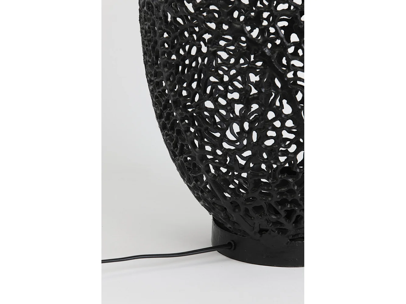 Lampe de table SINULA - Ø33x52cm - Noir