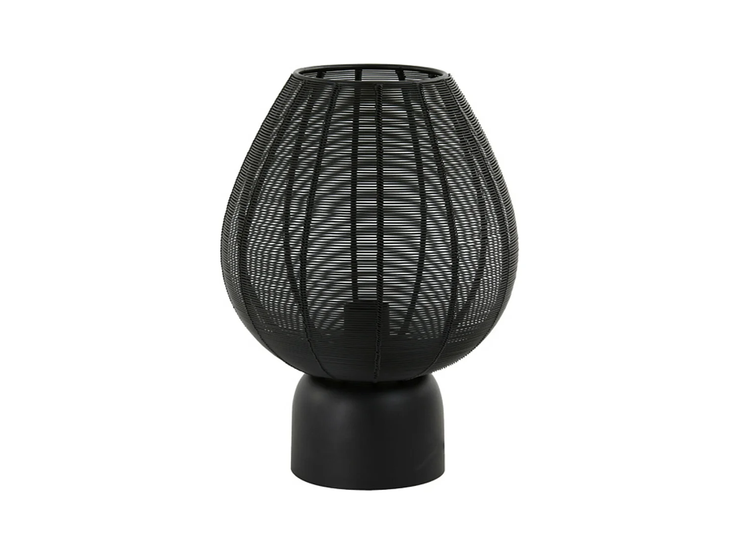 Lampe de table SUNEKO - 25x25x34cm - Noir