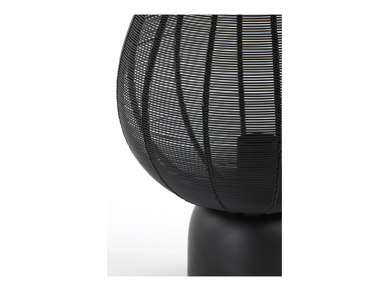 Tischlampe SUNEKO - 25x25x34cm - Schwarz