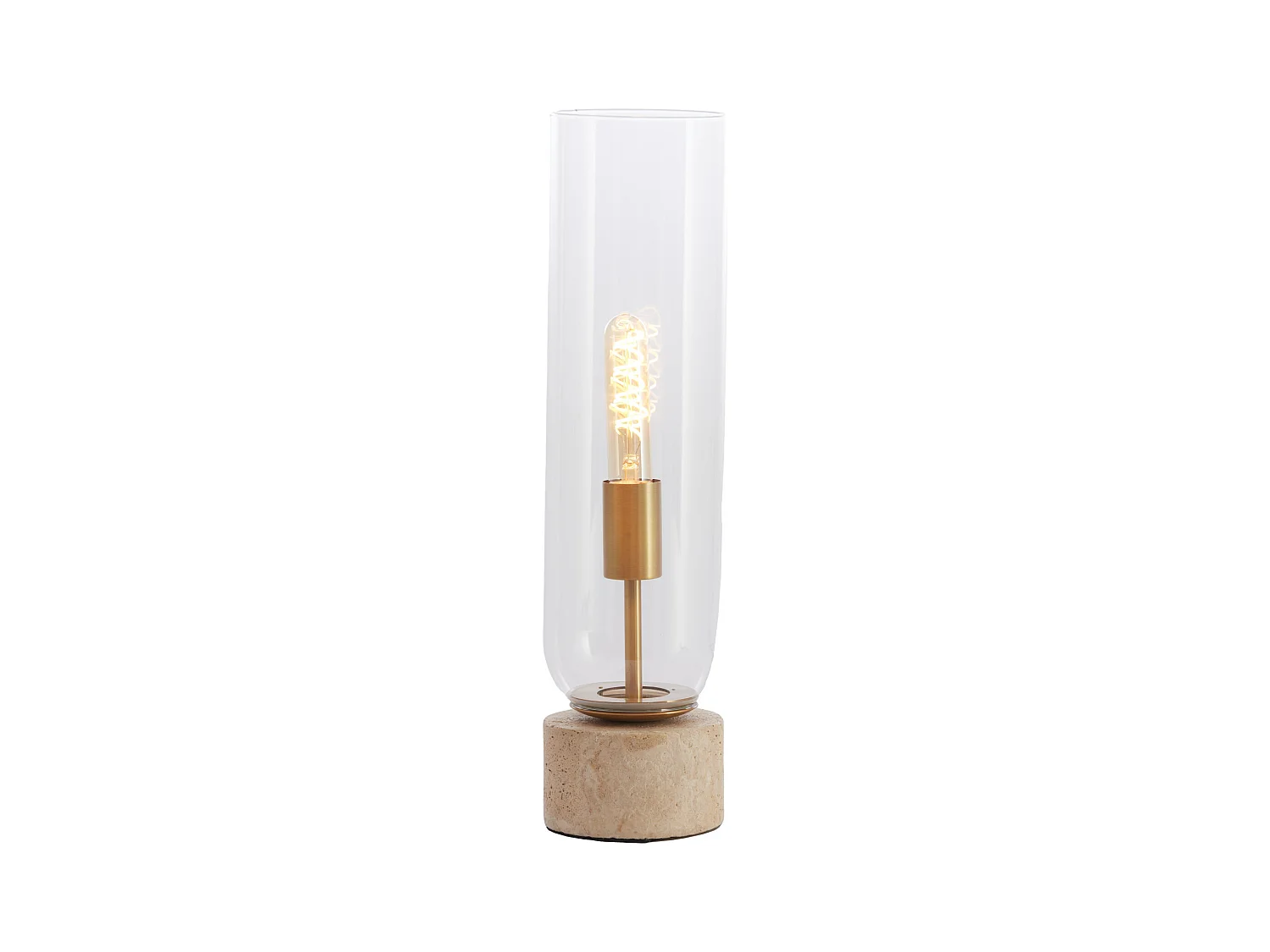 Lampe de table RYLANO - Ø12x47cm - Transparent