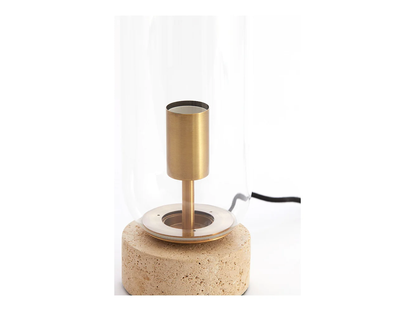 Lampe de table RYLANO - Ø12x47cm - Transparent