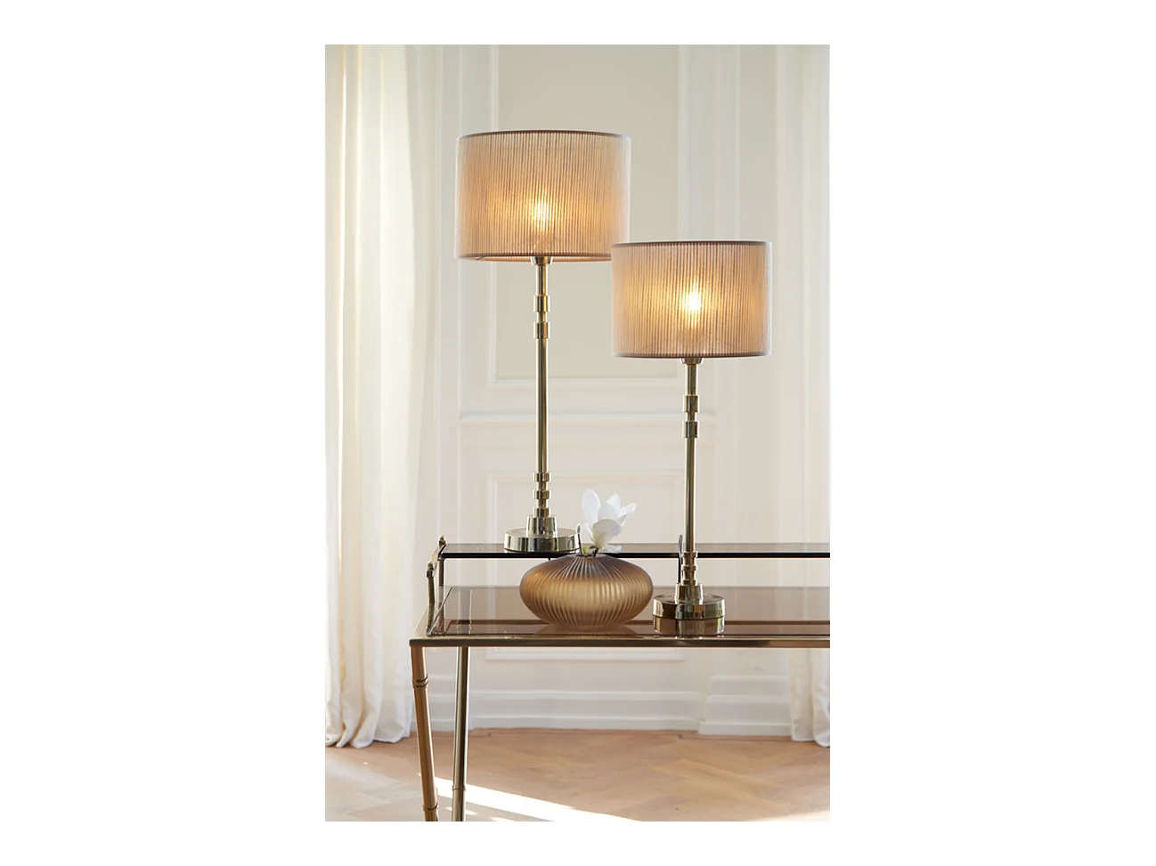 Pied de lampe KALIRO - Ø11x47cm - Doré