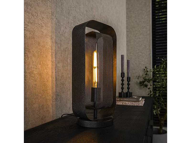 Lampe de table 1L Mesh Rotate - Noir Artic