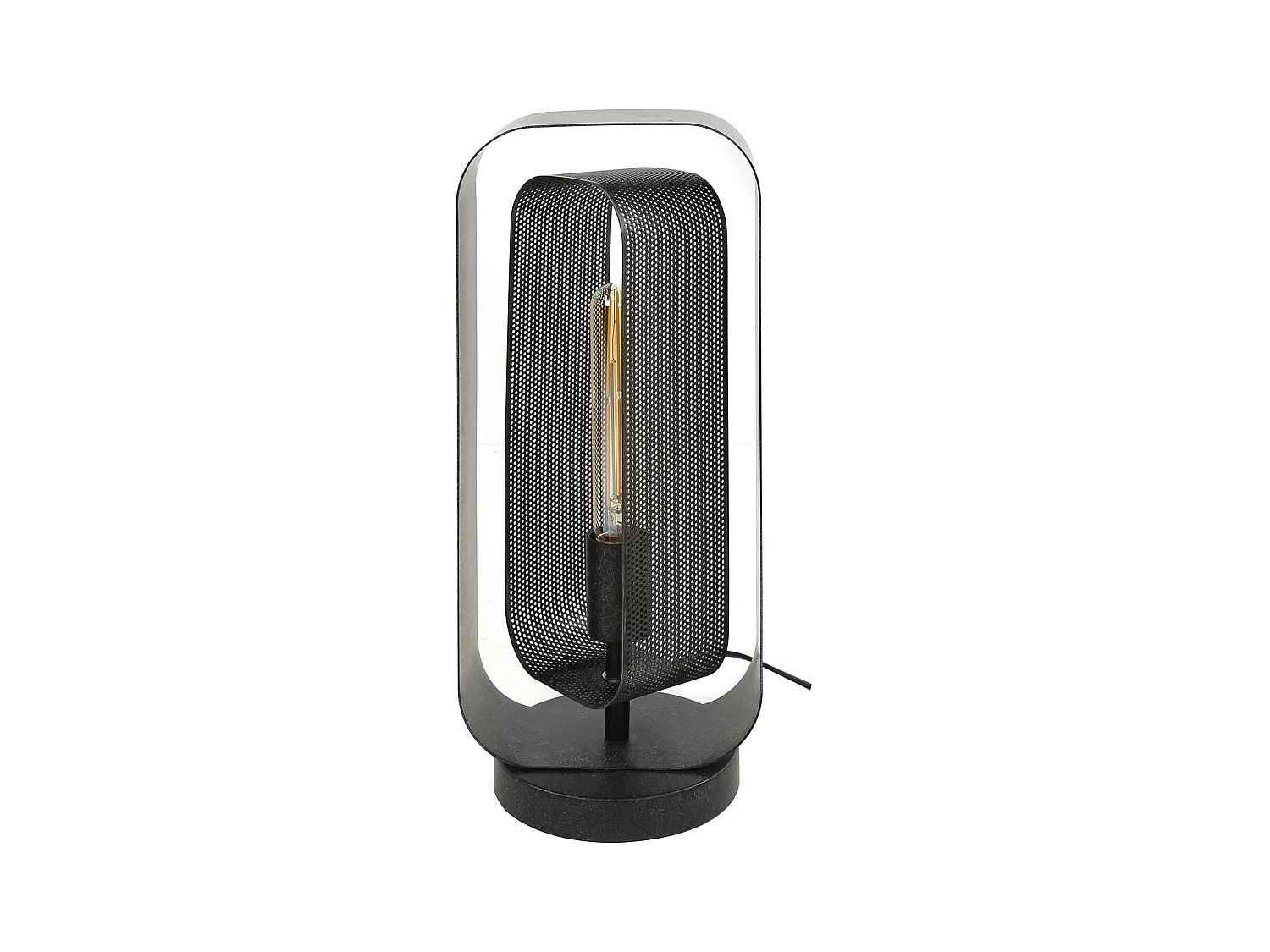 Tischleuchte 1L Mesh Rotate - Arctic Black