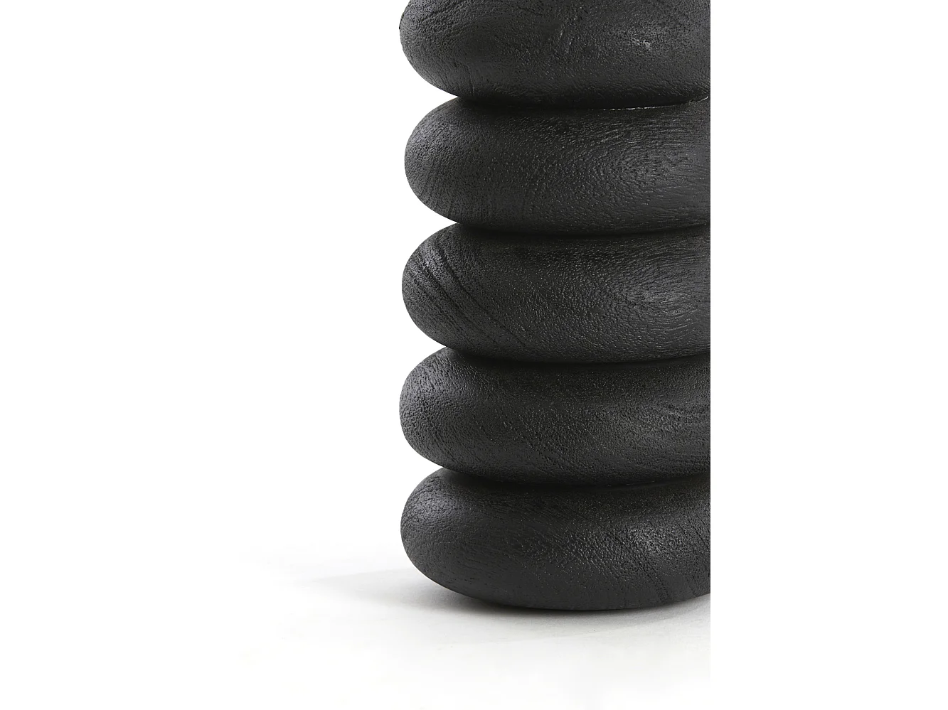 Pied de lampe BUDONGO - Ø12x21cm - Noir