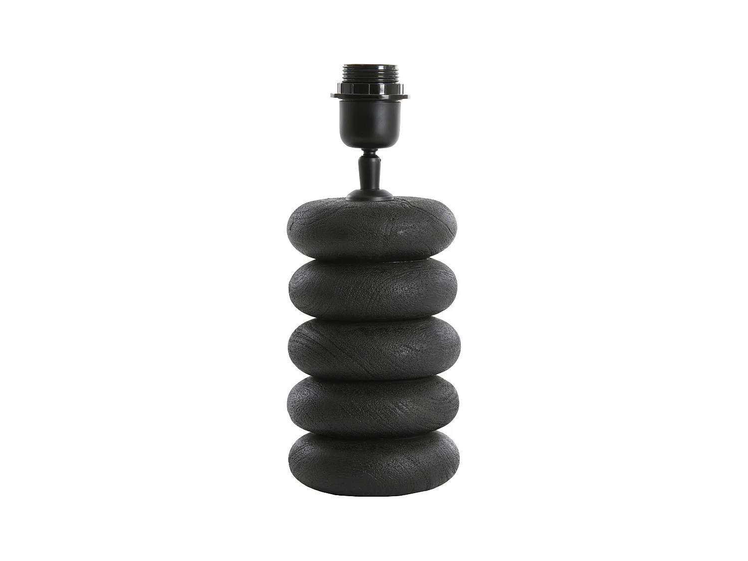 Pied de lampe BUDONGO - Ø12x21cm - Noir