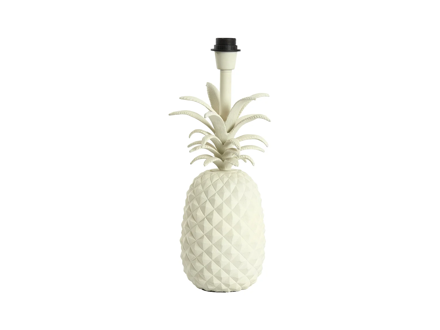 Pied de lampe ANANAS - 20x19x42cm - Blanc