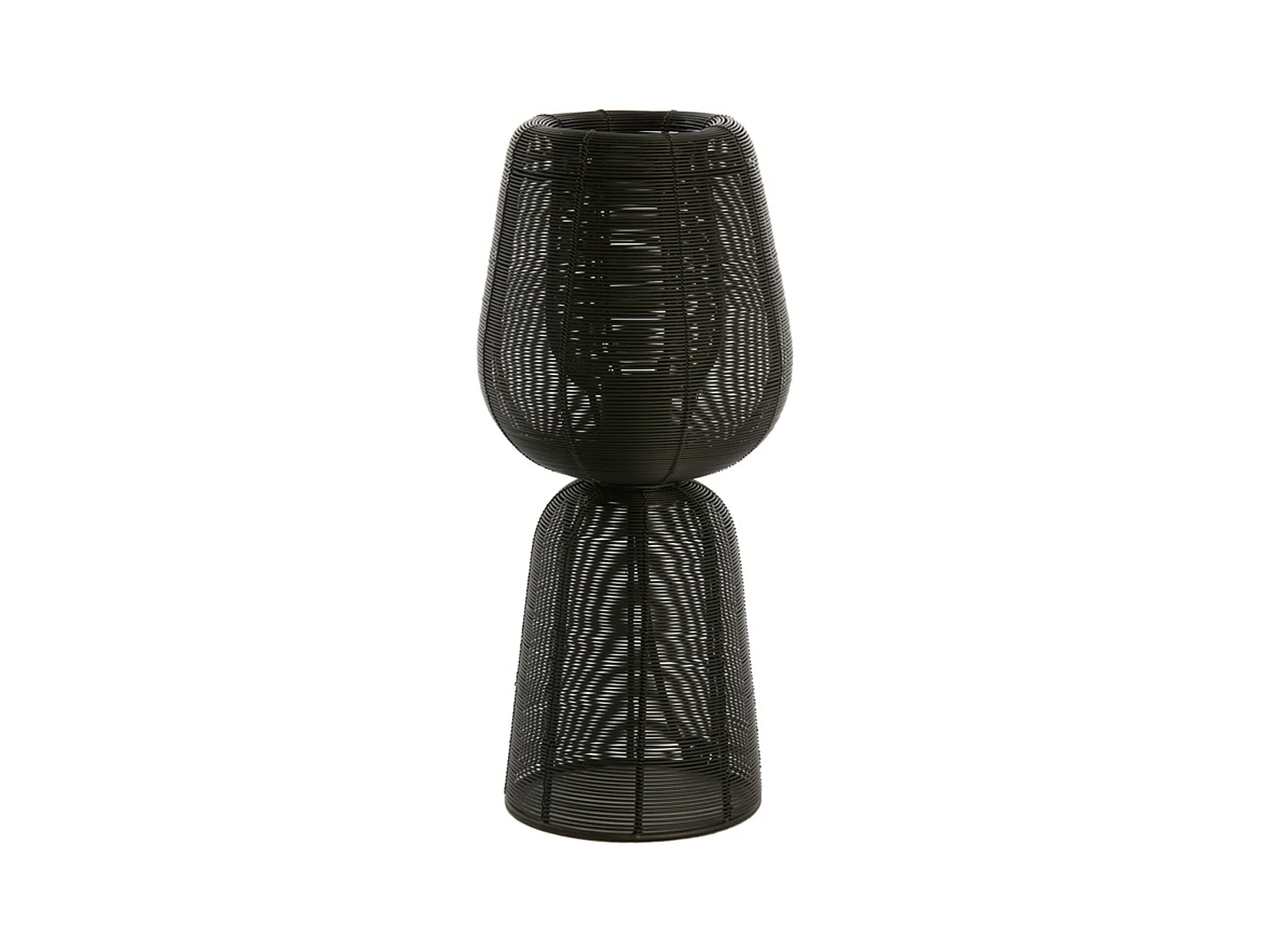 Lampe de table ABOSO - Ø18x42cm - Noir
