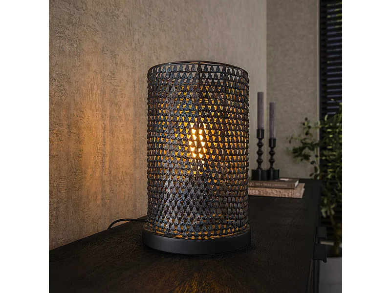 Lampe de table Armor Tube - Gris - Industriel