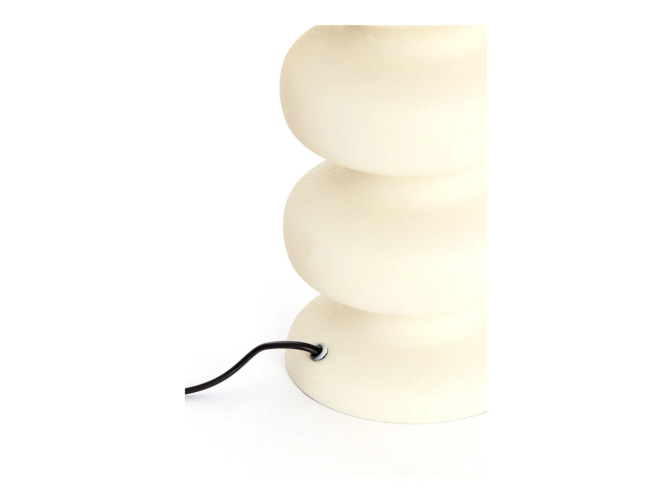 Pied de lampe SOROCA - Ø15x24cm - Blanc