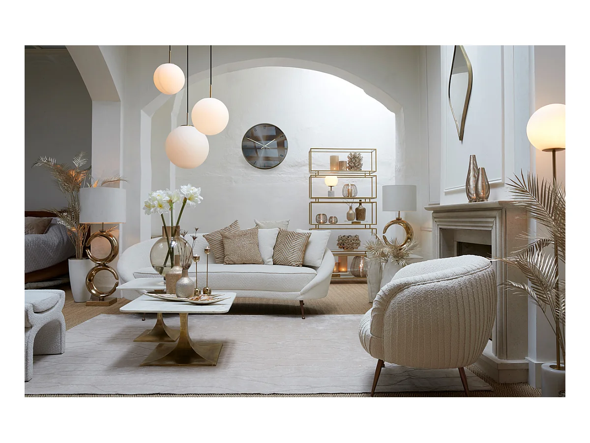 Pied de lampe MOON - 37x26x99cm - Doré
