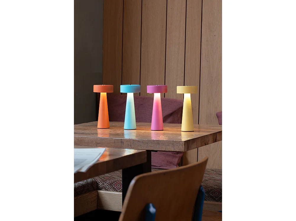 Tischlampe Mini LED Ring - Hellrosa