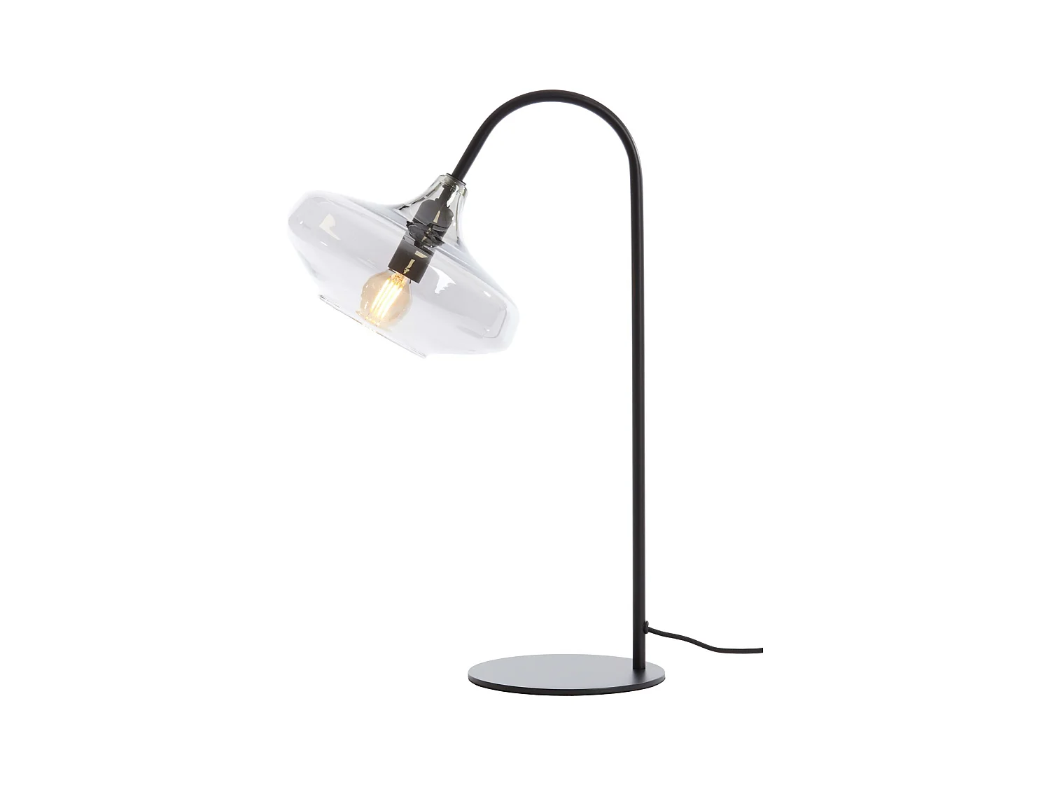 Lampe de table SOLNA - 31x22x50cm - Noir