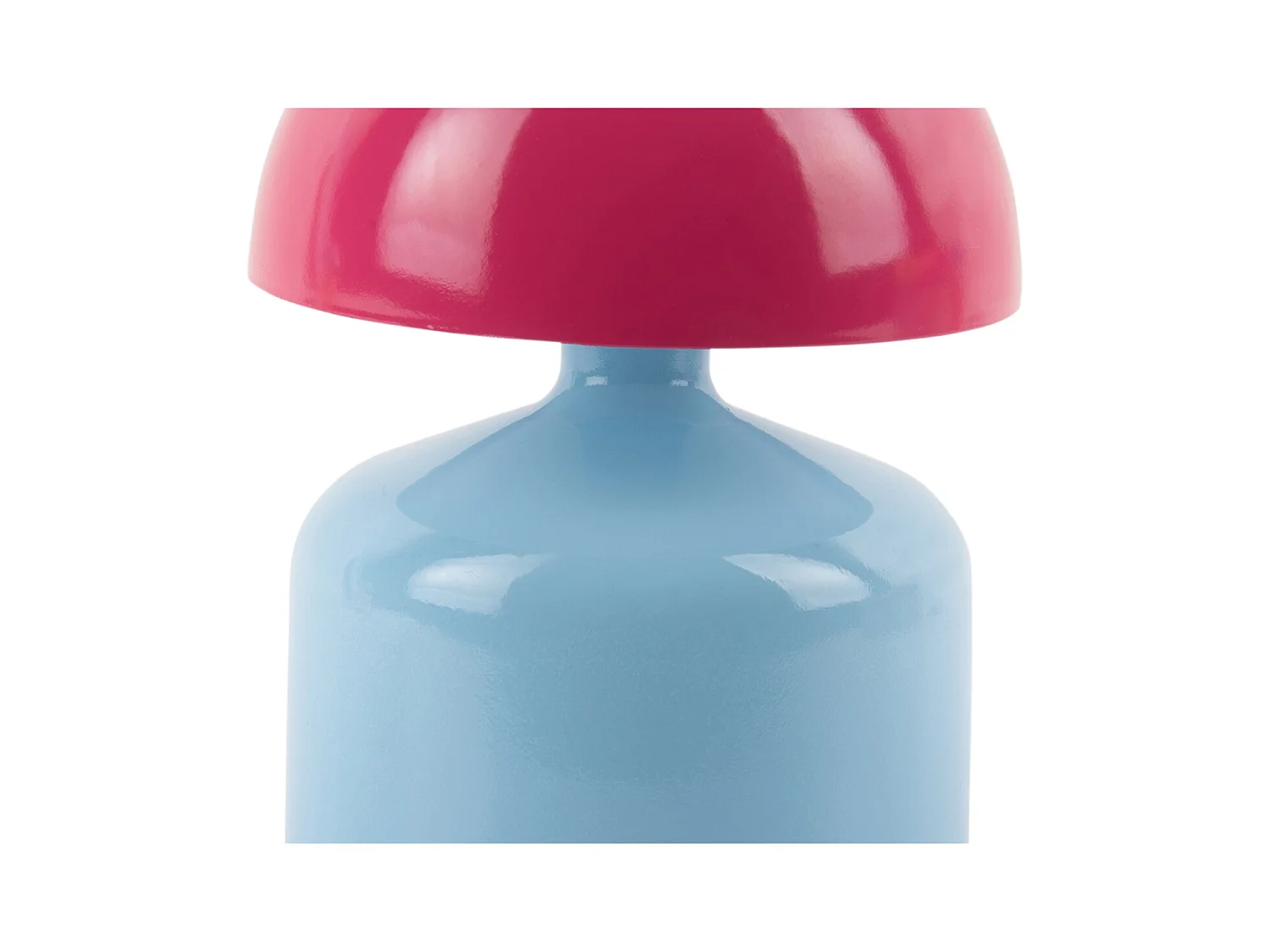 Lampe de table Funky Impetu LED - Bleu doux et rose vif
