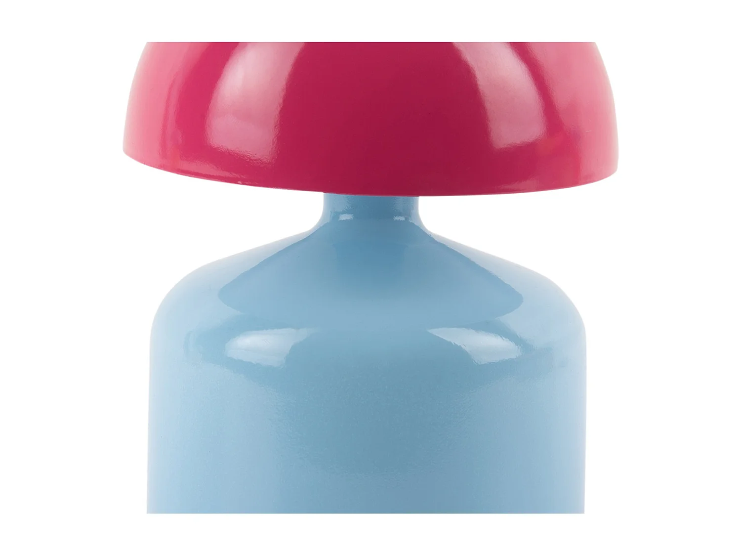 Lampe de table Funky Impetu LED - Bleu doux et rose vif