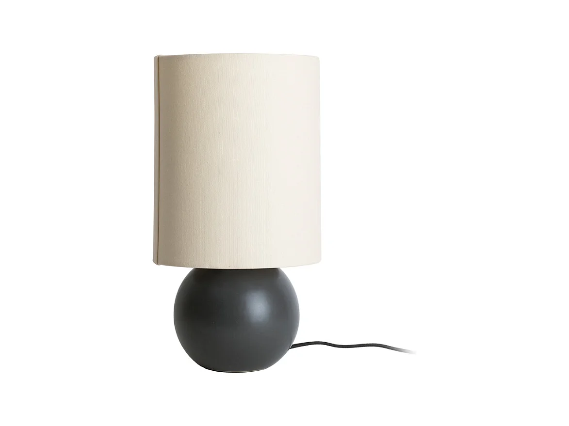 Lampe de table Alma Ball - Noir mat