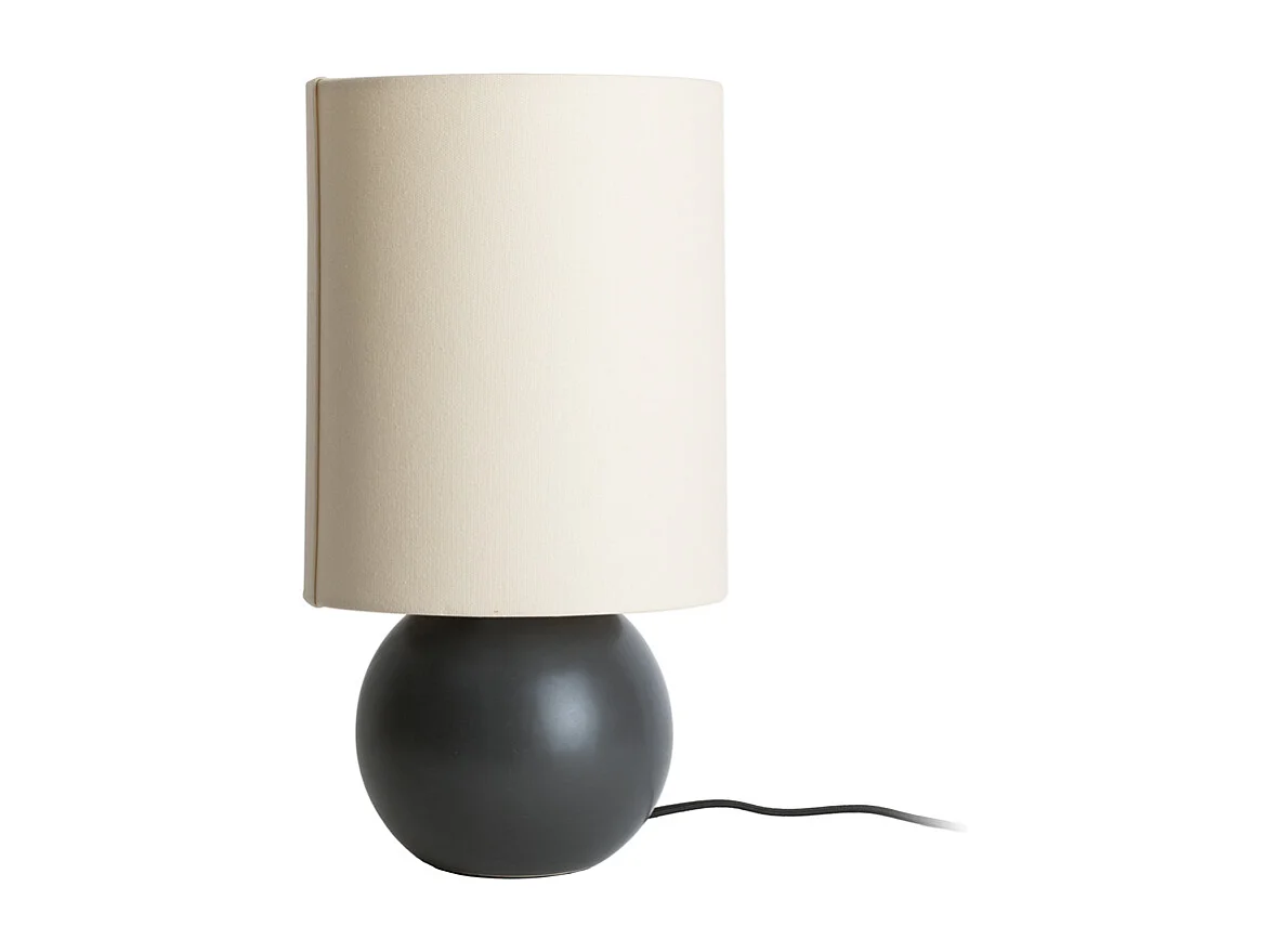 Lampe de table Alma Ball - Noir mat