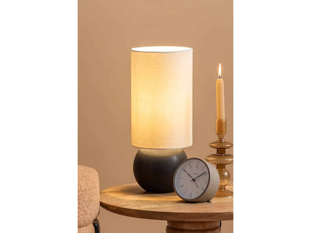 Lampe de table Alma Ball - Noir mat