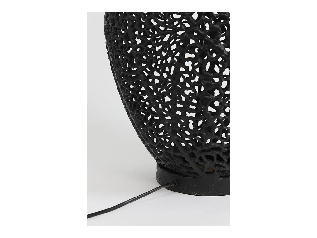 Pied de lampe SINULA - Ø32x55cm - Noir