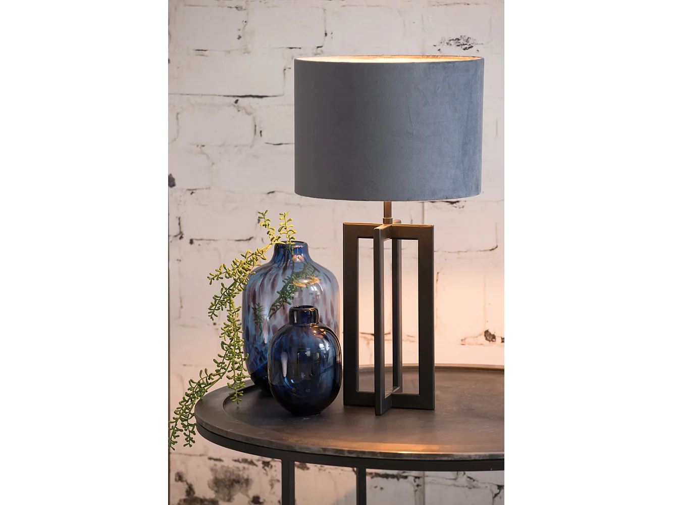 Pied de lampe MACE - Ø15x35cm - Noir