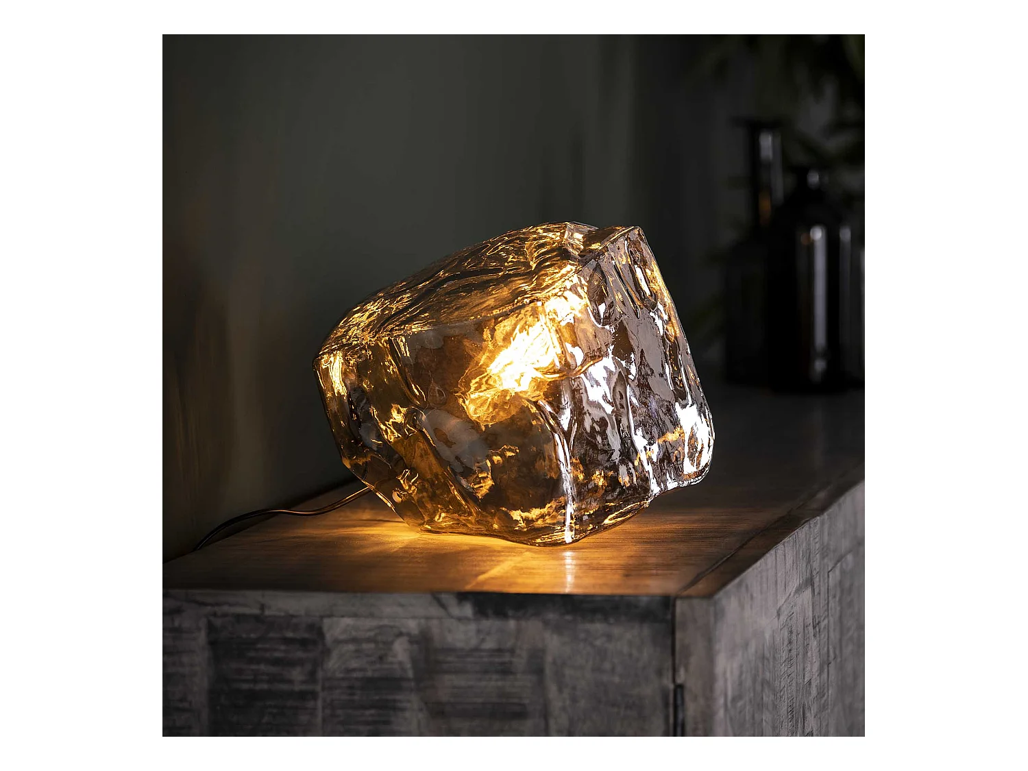 Lampe de table Rock Chromée - Industrielle - Lampe en Rock