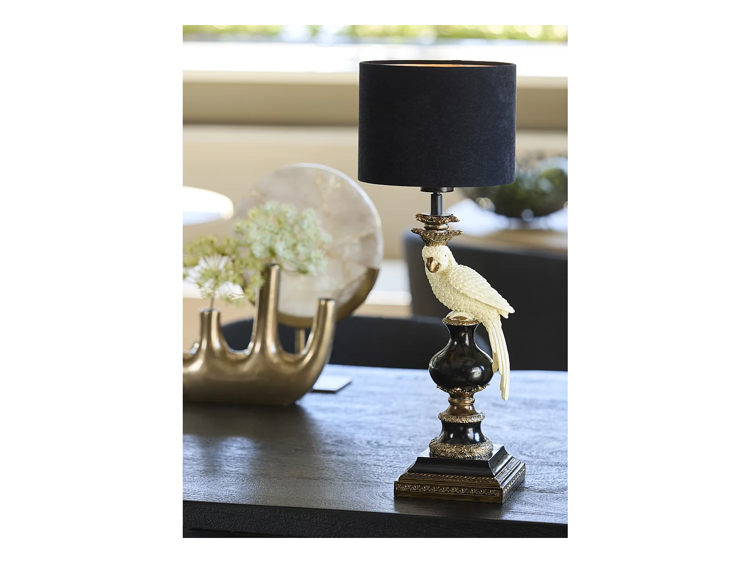Pied de lampe NYASA - 14,5x14,5x46,5 - Noir