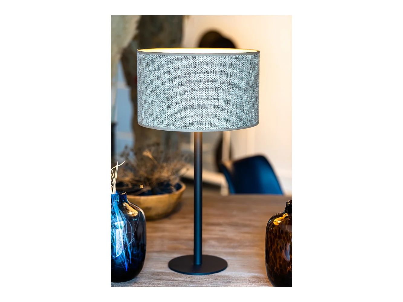 Lampensockel RODRIGO - Ø18x37,5cm - Schwarz
