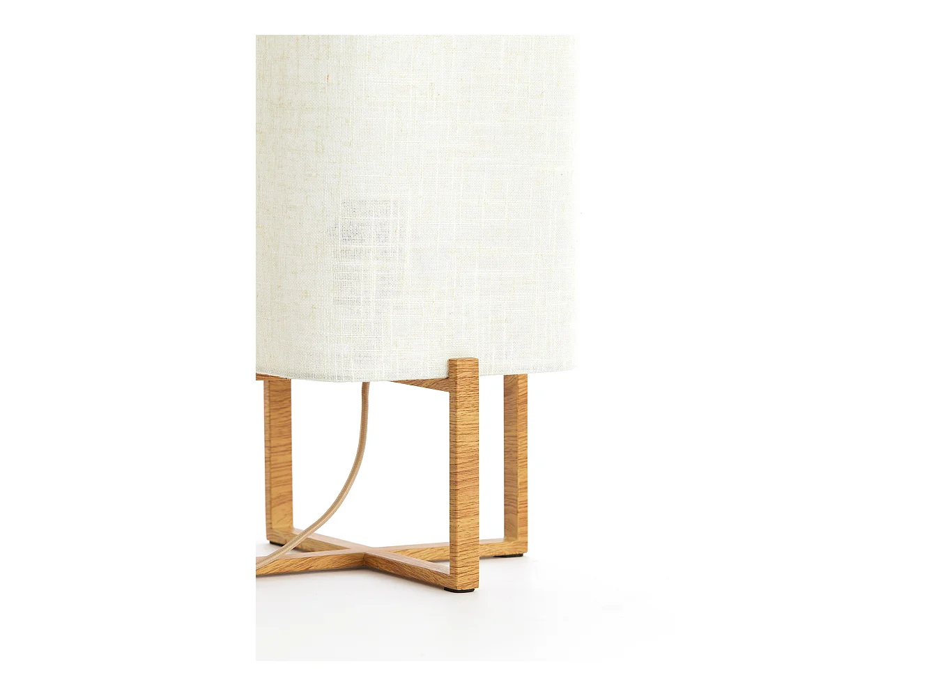 Tischlampe WYN - Ø21,5x50,5cm - Braun