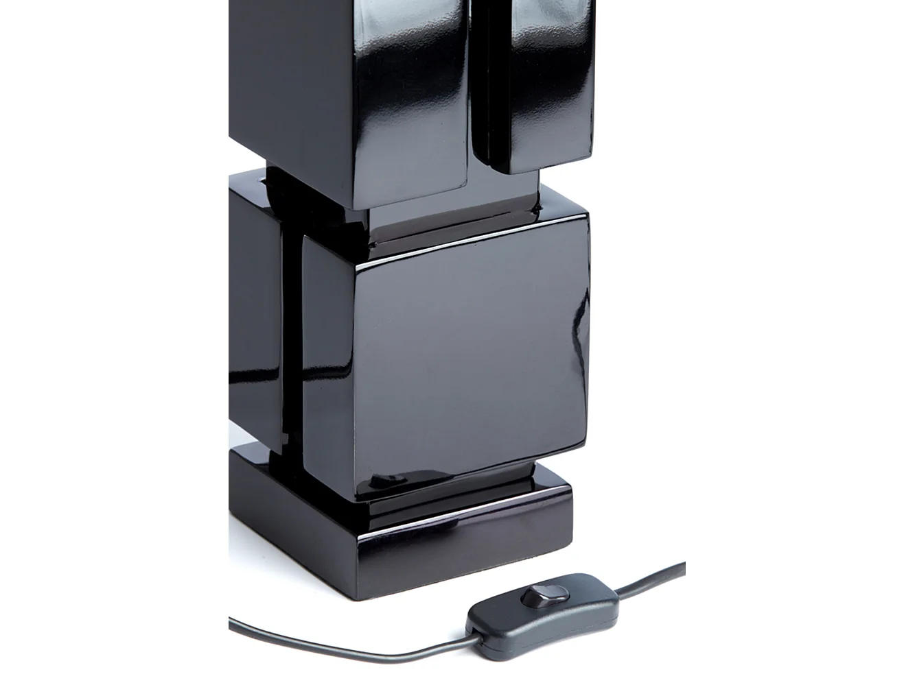 Pied de lampe CAIO - Ø11x68cm - Noir