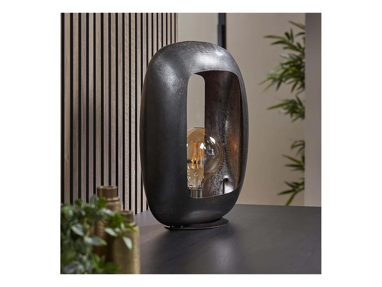 Arch XL Tischlampe - Schwarznickel