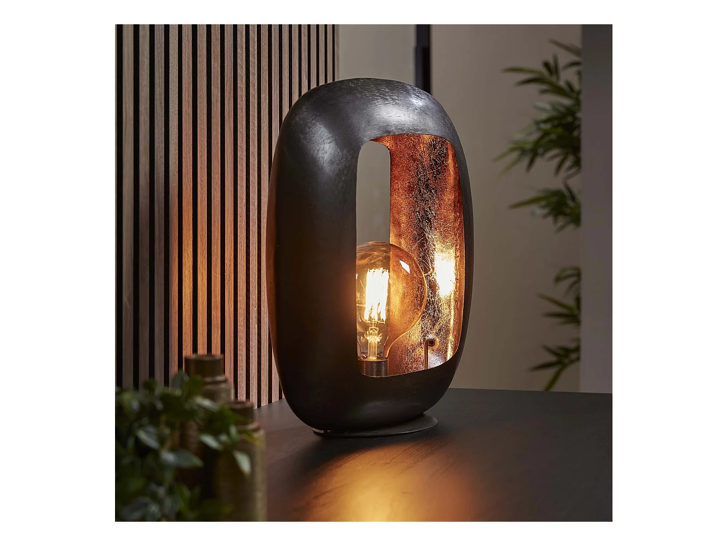 Lampe de table Arch XL - Nickel noir