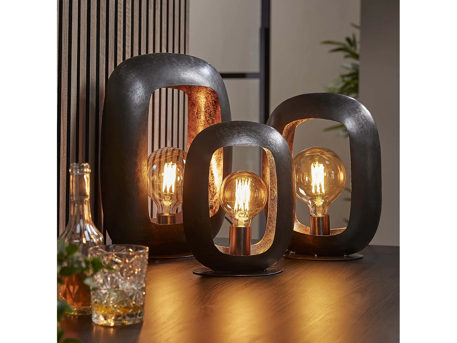 Tafellamp Arch XL - Zwart nikkel