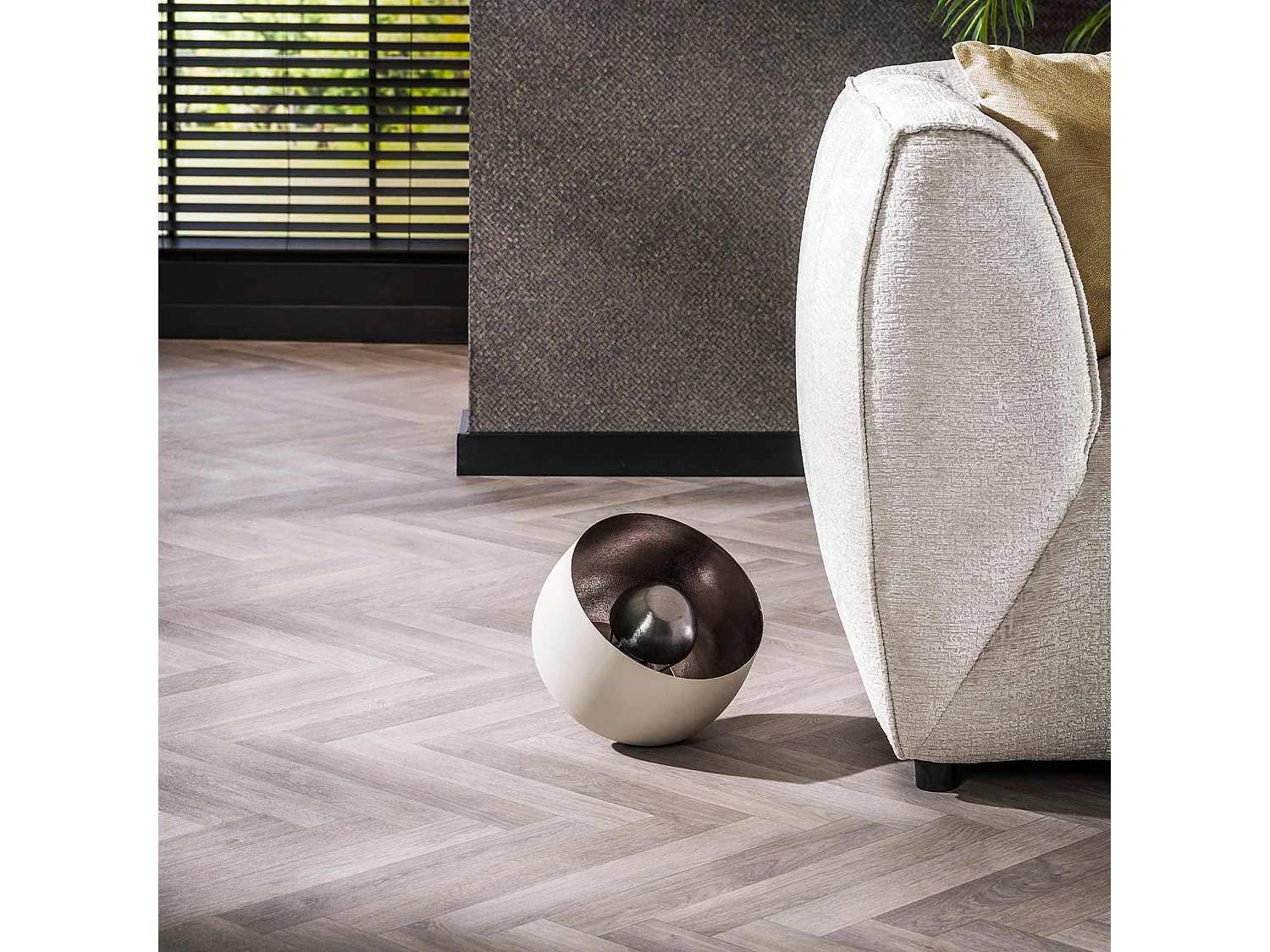 Lampe de table Ø28 Basket - Gris Naturel - M