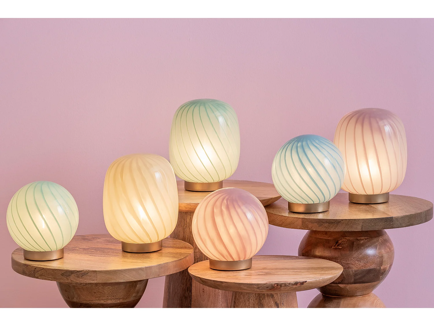 Lampe de table Summer Globe Small - Rose pâle