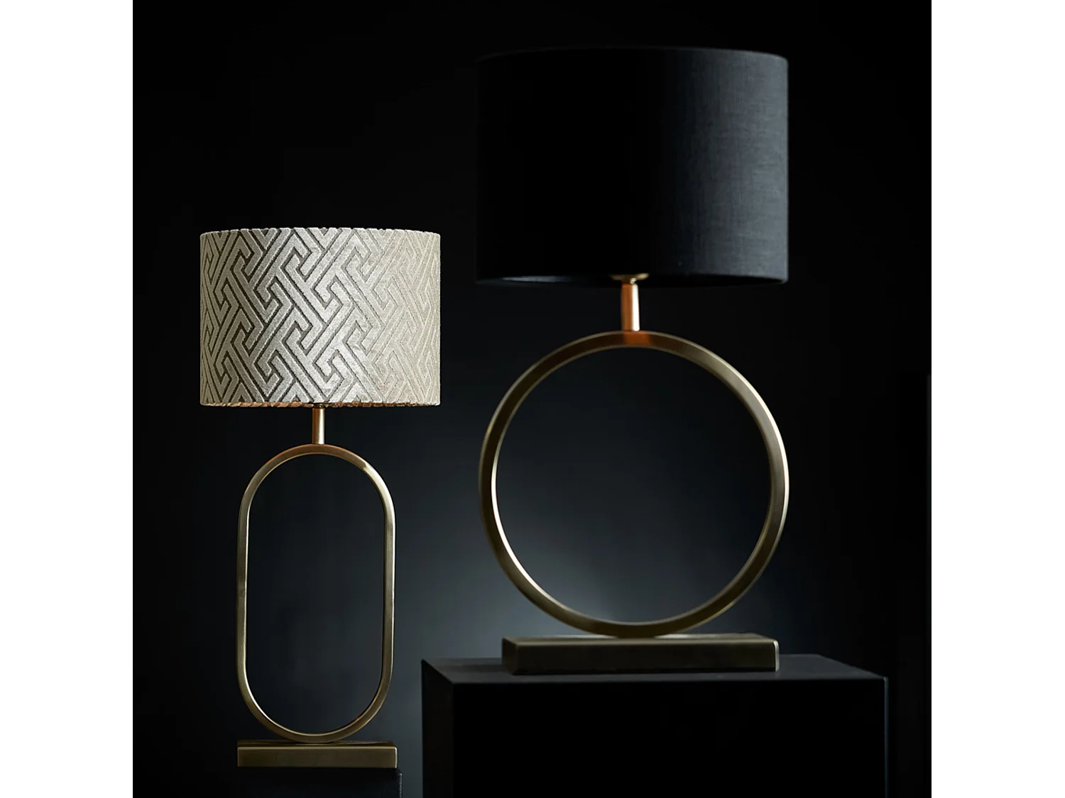 Pied de lampe JAMIRI - 20x10x45cm - Doré